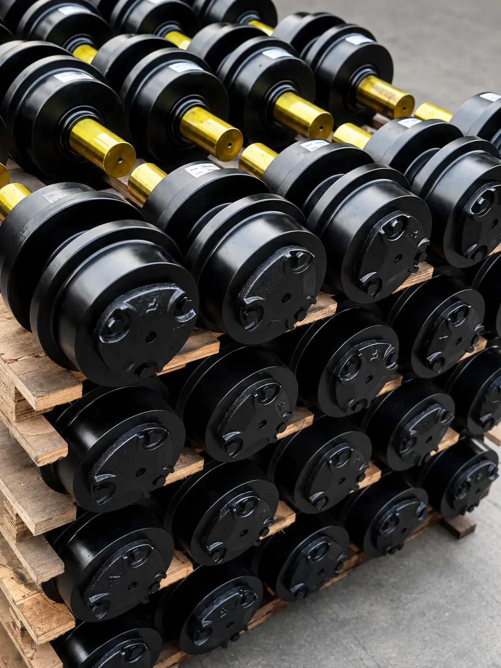 Track rollers ready for dispatch