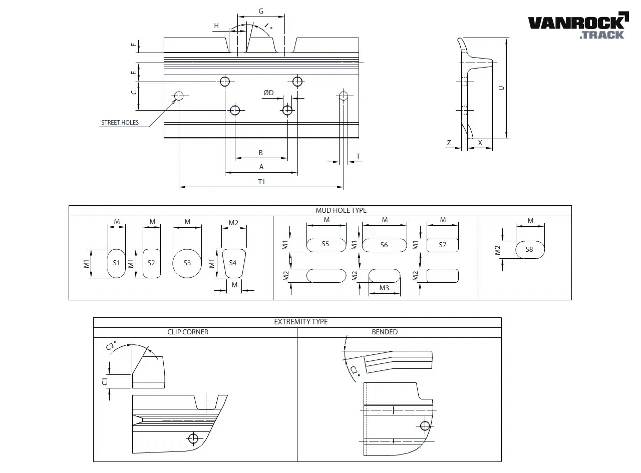 Technical drawing — Bodenplatte für CASE 450C LGP Planierraupen